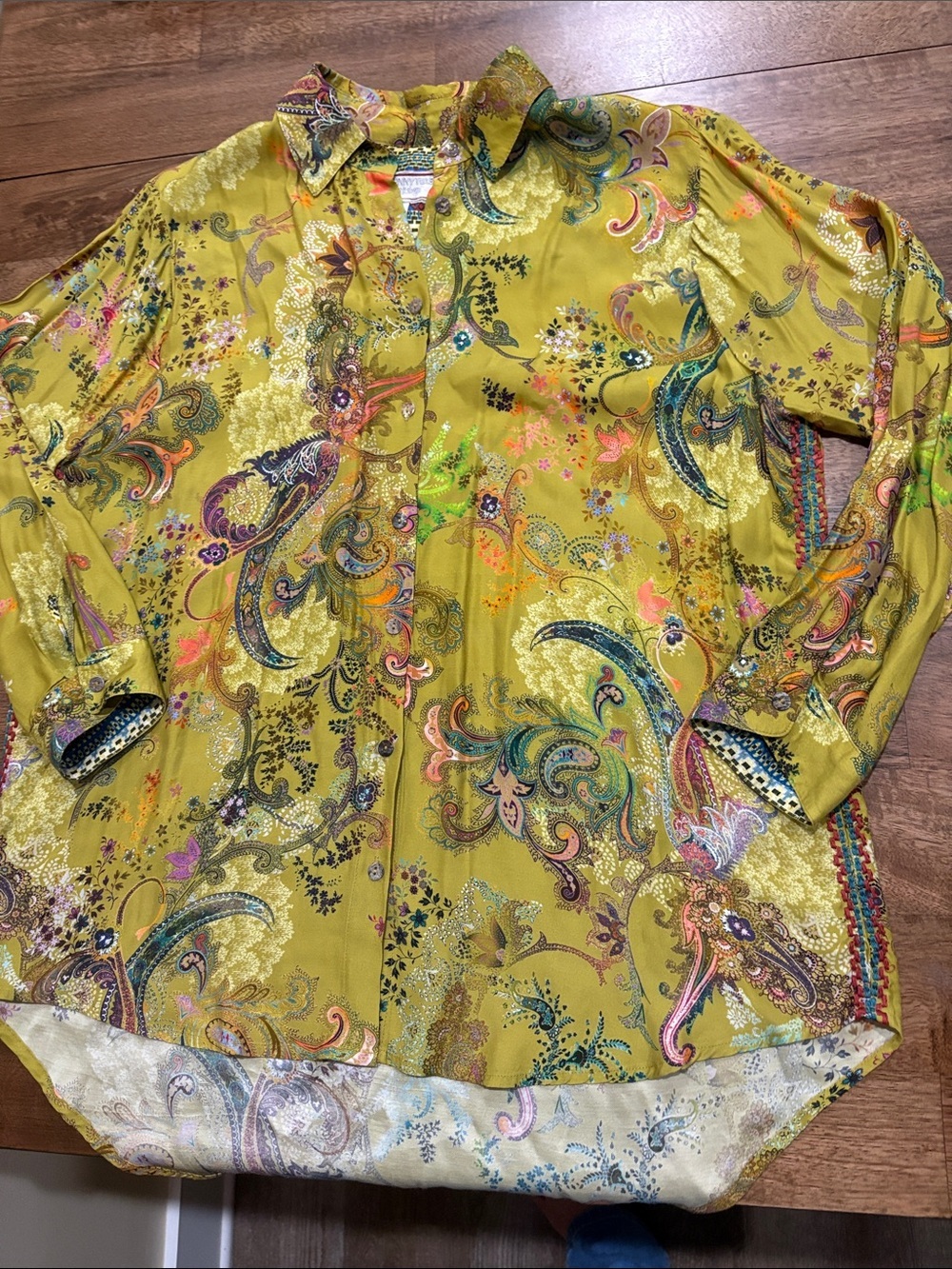 Johnny Was Workshop Button up blouse Top. Medium. Colorful - Picture 1 of 10